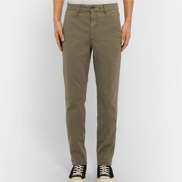 Rag & Bone Mens Military Stretch Chinos Army Green Pants Sz 31 - Picture 2 of 9